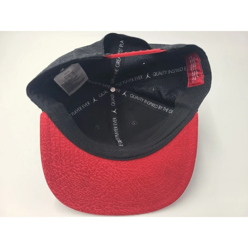 Youth Air Jordan Jumpman Cement‎ Elephant Print Snapback Hat Cap Boy Black Red